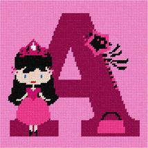 Pepita Needlepoint Canvas: Letter A Princess, 7&quot; x 7&quot; - £39.73 GBP+