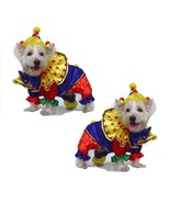 High Quality Dog Costume SHINY CLOWN COSTUMES Dogs As Colorful Circus Clowns - $38.50 - $44.44