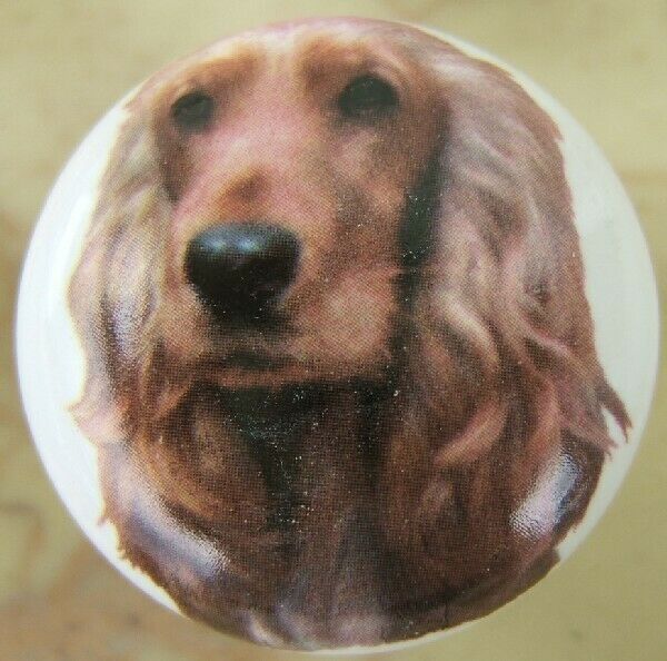 Ceramic Cabinet Knobs Knob w/ Cocker Spaniel 229 DOG - $4.36