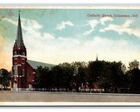 Catholic Church Columbus Nebraska NE WB Postcard R19 - £2.79 GBP