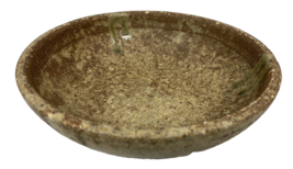 North Carolina Art Pottery Stoneware Bowl - Brown and Tan, Stamped by Artist - £8.93 GBP