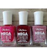Three (3) Bottles (030/034/044) of Sally Hansen Mega Strength Nail Color... - $284.83 MXN