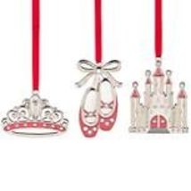 Lenox Jeweled Princess Set of 3 Ornaments - £19.56 GBP
