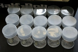 Lot of 15 BCW Half Dollar Round Clear Plastic Coin Storage Tubes Screw On Caps - £11.71 GBP