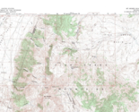 Mt. Moses Quadrangle Nevada 1961 Topo Map USGS 1:62500 Topographic - £17.32 GBP