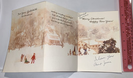 Vintage 1960’s Godchild Christmas New Year Greeting Card Hallmark - $4.20