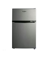 Whirlpool 3.1 cu ft Mini Refrigerator Separate Freezer Stainless Steel W... - £143.37 GBP