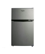 Whirlpool 3.1 cu ft Mini Refrigerator Separate Freezer Stainless Steel W... - $182.33