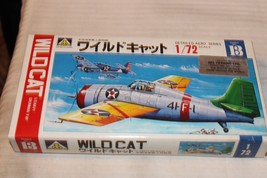 1/72 Scale Aoshima, Grumman F4F Wild Cat Fighter Airplane Kit #213 BN Open Box - £32.37 GBP