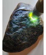 Icy Ice Yellow &amp; Green Burma Jadeite Jade Rough Stone # 1350 gram # 6750... - £19,614.03 GBP