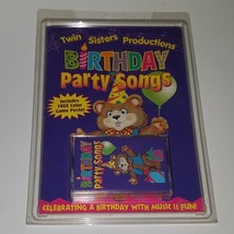 VTG Birthday Party Songs Book Cassette Tape Color Game Poster Set - £13.20 GBP