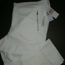 New $89 Modamix Women&#39;s Plus Size Crop Pants Bright White Size 14W - £27.15 GBP