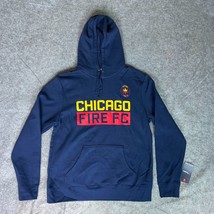 Chicago Fire Mens Hoodie Large Navy Sweatshirt Sweater Fanatics Soccer MLS NWT - $24.98