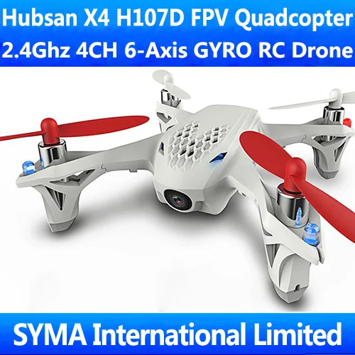 Hubsan x4 h107d 2 4ghz 4ch 6 axis gyro fpv rc drone quadcopter quadricopter with 5 thumb200