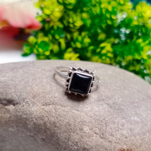 Black Onyx Ring, Handmade Ring, Gemstone Ring, 925 Silver Ring Statement Ring - $54.00