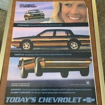 1985 CHEVROLET Chevy Celebrity Eurosport Black 4-door HT Auto Car Vintag... - $10.40
