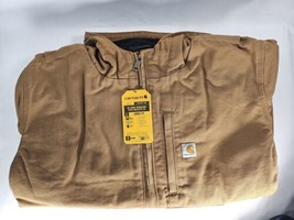 New XXL / 2XL Carhartt Armstrong Jacket Full Swing Coat Washed Duck Fleece Lined - $99.99