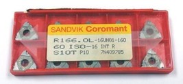 R166.0L-16UN01-160 S10T Internal Threading Insert (Pack of 10) Sandvik Coromant - £65.37 GBP