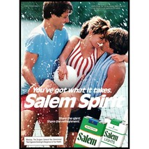 1983 Salem Menthol Cigarettes Vintage Print Ad Beach Volleyball Threesome Photo - $10.97