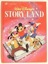 1987 Hb Children&#39;s Little Golden Book Walt Disney Films Story Land 55 Stories - £14.06 GBP