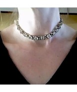 2p Rivière Victorian to Art Deco Paste Sterling silver Riviere necklace ... - $23,834.60 MXN