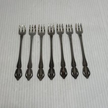 Oneida Distinction Deluxe HH Raphael 6&quot; Cocktail Forks Lot Of 7 Stainless - $14.98