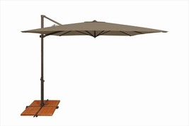 SimplyShade 8.6 ft. Skye Square Rotating Cantilever Umbrella With Cross ... - £330.75 GBP