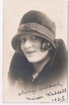 Artist Signed Postcard Maimie Waddell RPPC 1925 Edinburgh Pianist - $6.96