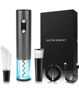 Electric Wine Opener Wine Gifts Bottle Opener Kit with Foil Cutter Wine ... - £62.87 GBP