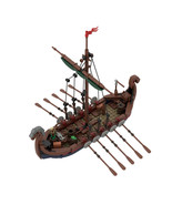 Viking Longship Model Building Blocks Set 463pcs Parts MOC Ship Boat Bri... - £27.93 GBP
