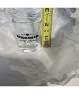 Bridesmaid Shot Glass Gift Heart Clear Wedding Drinks Gag Gift Party Favor - $4.06 CAD