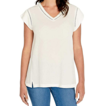 Buffalo Ladies&#39; V-Neck Top, White, L - £7.77 GBP