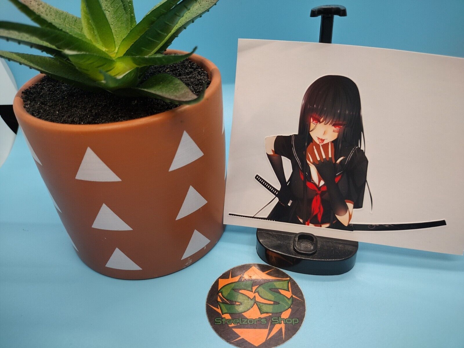 Anime Girl (Swordswoman) - Water-Resistant Sticker / Decal - $5.99