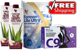 Forever Living Aloe Berry Gel Clean 9 Detox Weight Loss Program Vanilla ... - £72.17 GBP