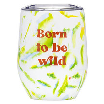 Tie Dye Thermal Wine Tumbler - Born to be Wild - £26.40 GBP