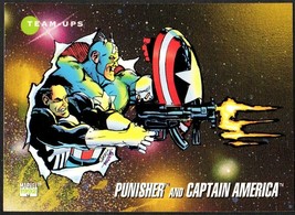 1992 Marvel TM Impel Team-Ups Punisher &amp; Captain America Card #94 EUC CC... - $0.98