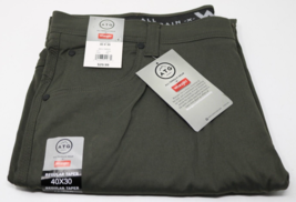 Wrangler Men&#39;s Size 40X30 All Terrain Gear Regular Taper Pants Green/Grey NWT - £15.80 GBP