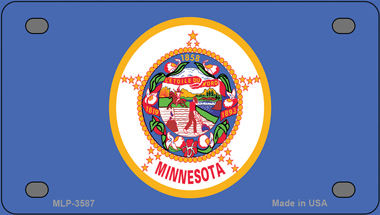 Minnesota Flag Novelty Mini Metal License Plate Tag - $14.95