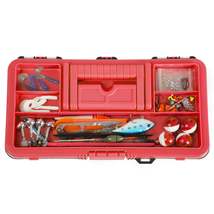 55-Piece Fishing Tackle Set - Tackle Box Includes Sinkers, Hooks, Lures, Bobbers - £23.96 GBP