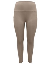 allbrand365 designer Womens High-Waist Side-Pocket 7/8 Leggings,Coconut,... - £27.05 GBP