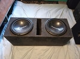 2 12 Pioneer Subwoofers With Huge Box - $297.00