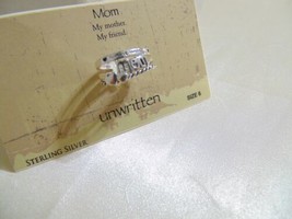 Unwritten size 6 Sterling Silver &quot;Mom&quot; Ring R439 $80 - £20.95 GBP