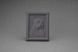 French Bulldog Pet Urn  - Grey Matte | Ceramic | Handmade - $215.00+