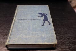 Vintage Nancy Drew Mystery Book, #32, The Scarlett Slipper Mystery, Blue Tweed - £11.67 GBP