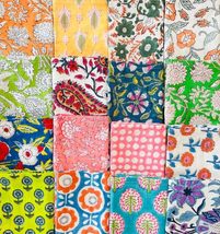 50 Pack of Assorted Napkins, Floral Print Bohemian Cotton Napkin, Mix an... - £14.77 GBP