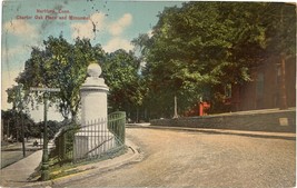 Charter Oak Place and Monument, Hartford, Connecticut, vintage postcard 1900s - £9.41 GBP