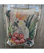 Vtg Needlepoint Canvas Parrot Bird Hibiscus Panel 16” Sq. Pillow Upholst... - €25,44 EUR Vtg Needlepoint Canvas Parrot Bird Hibiscus Panel 16” Sq. Pillow Upholst... - €25,44 EUR
