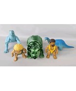 Vintage Playskool Definitely Dinosaurs And Figures Lot Of 5 1987 Bundle  - $29.65