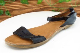G.H. Bass &amp; Co. Sz 9 M Black Ankle Strap Leather Women Sandals - £15.53 GBP