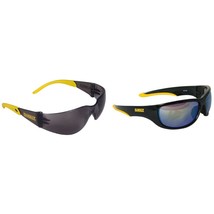 Dewalt DPG54-2C Smoke Safety Glasses,DPG94-YD DeWalt Yellow Mirror Lens ... - £11.02 GBP